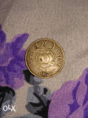 's 20 paisa coin