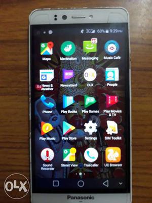 It is panasonic p55 novo white coloured smart 3g phone with