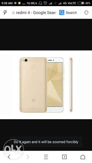 Redmi 4. 3gb ram with bill