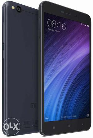 Redmi 4A 16 GB. 2 months old. With Bill. Cover