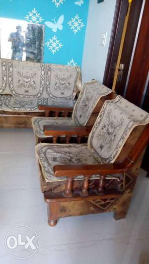 5seater wooden sofa