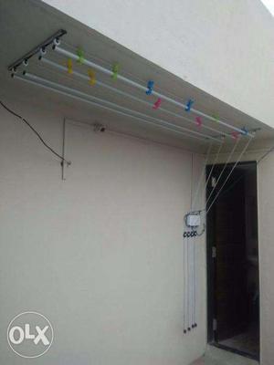 9 Feet 5 Pipes Pulley System for Cloth Drying