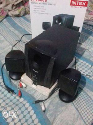 Black Intex Speaker Set With Box