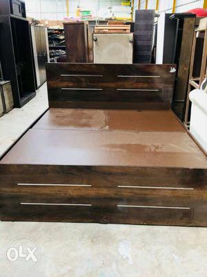 Brown colour New BED with storage