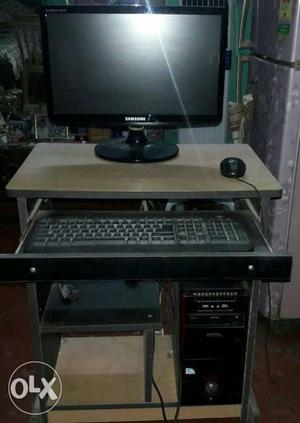 Desktop with 18.5inch monitor, CPU &