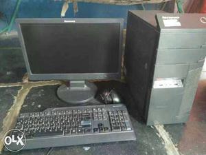 Flat Screen Monitor With Keyboard And Tower