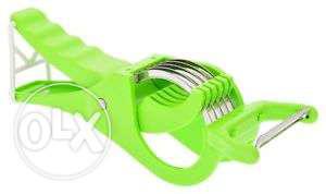 Green Plastic Handle Vegetable Slicer