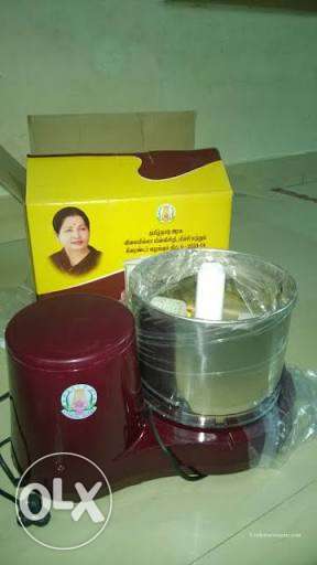 Maroon Wet Grinder & Mixie With Box
