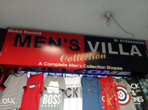 Men's Villa Collection Signboard