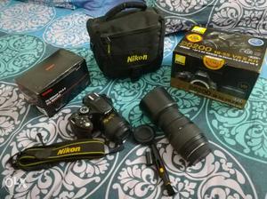 Nikon camera, lenses and all accessories with box