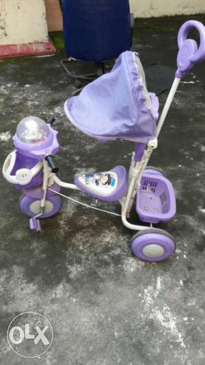 Purple Push Pedal Trike