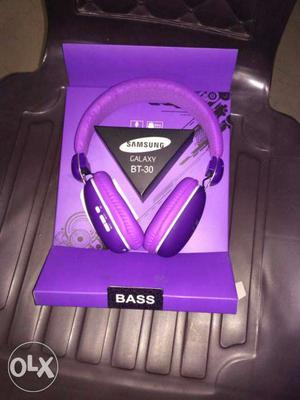 Purple Samsung Headphones With Box