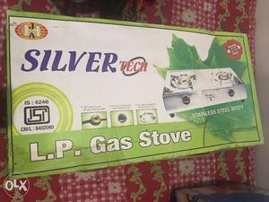 Stainless steel 2 burner gas stove with regulator and pipe