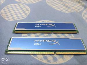 Two HyperX Blu pc Dimm Rams 8gb