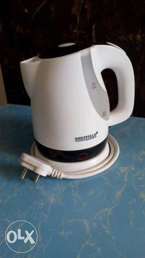 White And Black Electric Kettle