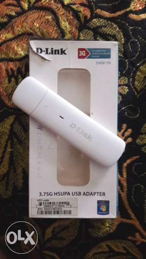 White D-Link Wireless USB Adapter