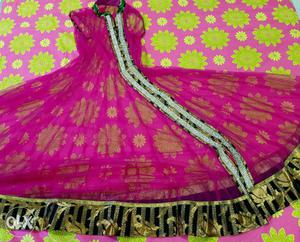 Beautiful anarkali suit,with diamonte work,with