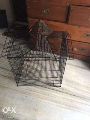 Black cage for birds