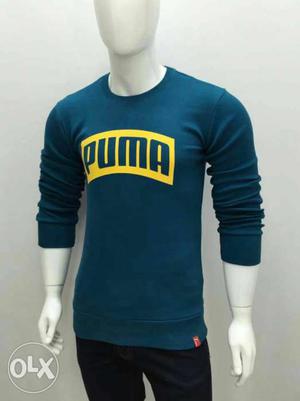 Blue And Yellow Puma Sweatshirt