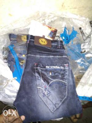 Blue-washed S2 Denim Jeans