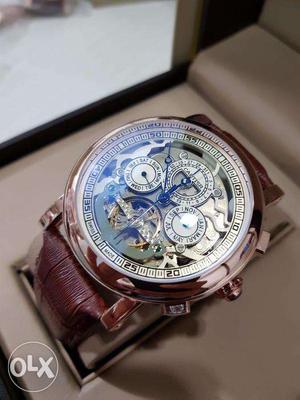 Brand new Cariter and Mont Blanc Boxed Automatic Tourbillon
