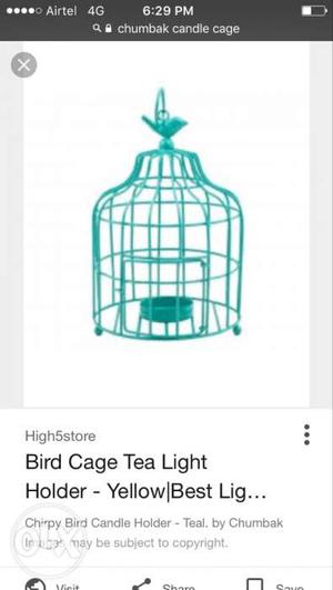 Brand new Chumbak candle cage with gift box