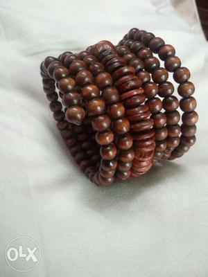 Brown Beaded Multi-strand Bracelet