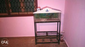 Fish aquarium available with stand for /- in mint