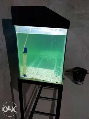 Fish tank with full accessories including stand,