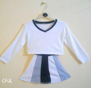 Girls skirt & top in 5 colors for 3 to 5 years