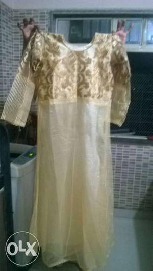 Golden Gawn Georgette Material