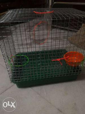 Green pet cage