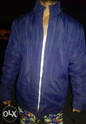 Men's Blue Zip-up Jacket