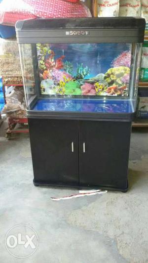 New brand clear fish aquarium 30 inch black set