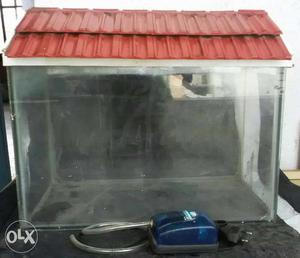 New condition fish tank with oxygen adapter with