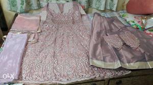 New unpack full embroidery work gown of maisha