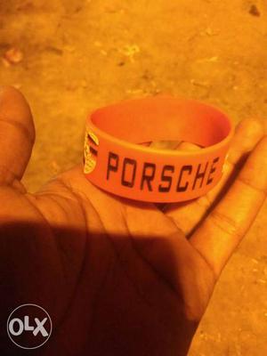 Orange Porsche Silicone Bracelet