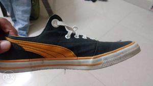 Puma canvas shoes for sale,worn just 1 time.in