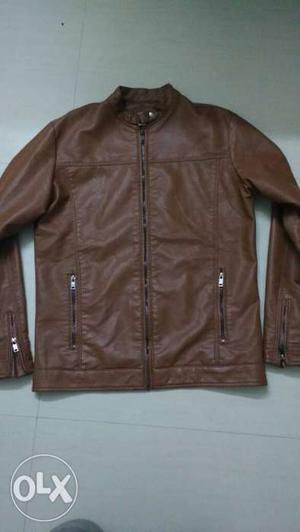 Z A R A M E N leather jacket 1 week used