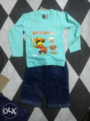 1 year old boy cotton tshir and jeans each pair