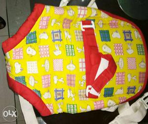 Baby carrier, hardly used, bright yellow looks