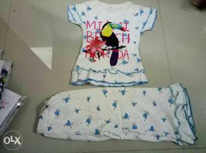 Baby girl night suit only 3 piece left.. for 1.5