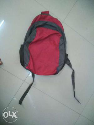 Backpack with 2 zips