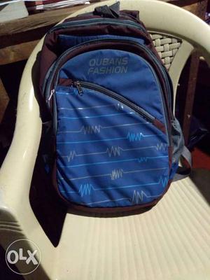 Blue And Black Qubans Fashion Backpack