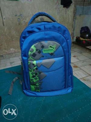 Blue And Gray Puma Backpack