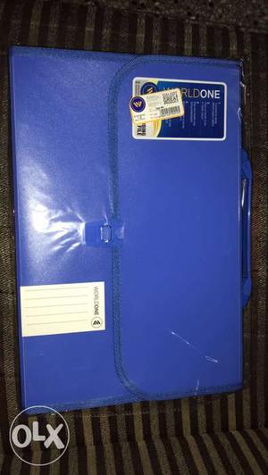 Blue Plastic Folder Brand New