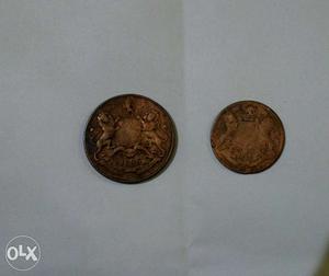East India company set of 3 coins