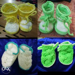 Handmade boots for babies (new) #Rs 250 each