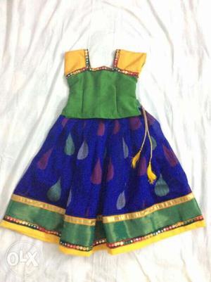 New lehenga for 3 year old kid for 750 only. With cotton
