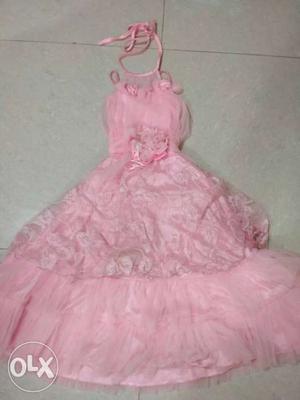 New pink gown for girls,(4,5,6 years old girls..)